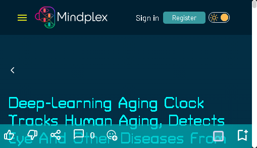 Deep-learning aging clock tracks the human ageing process, and detects eye diseases and other diseases using retinal images