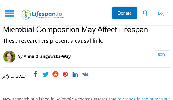 Explore the Impact of Microbial Compositions on Lifespan